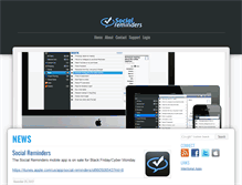 Tablet Screenshot of blog.socialreminders.com
